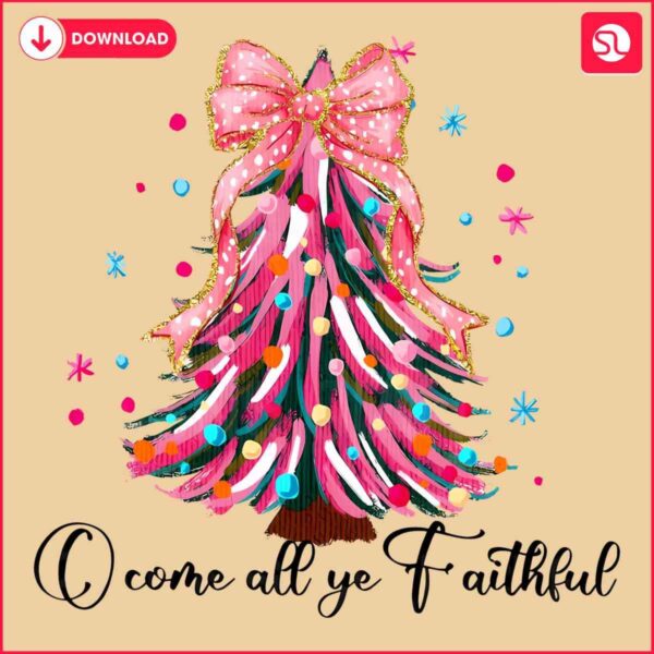 Shimmering Christmas Tree PNG for All Faithful