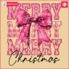 Sparkling Pink Christmas Coquette Bow PNG