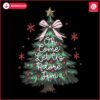 Charming Retro Christmas Tree Adore Him SVG