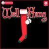 Retro Festive Christmas Stocking SVG