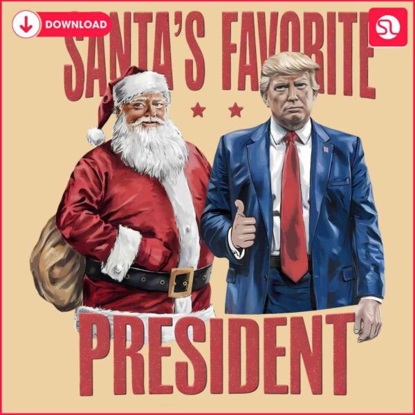 Santas Top Pick Christmas Trump 2024 in HighQuality PNG