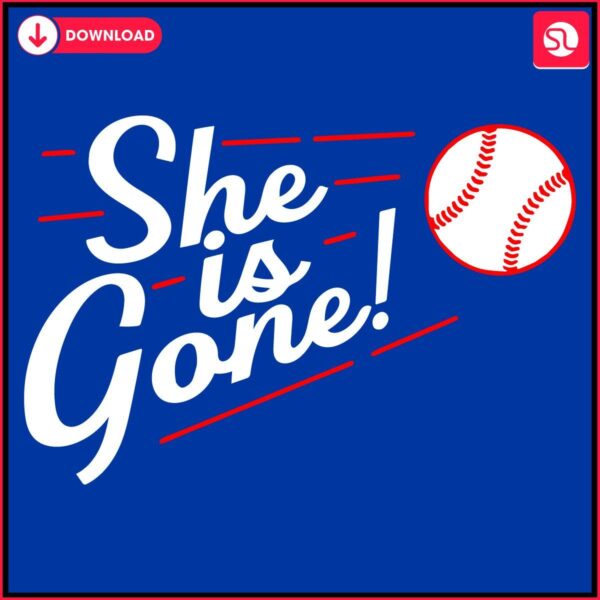 Los Angeles Baseball SVG Shes Outta Here