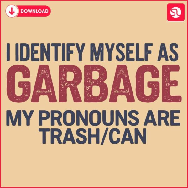 Hilarious Trump 2024 I Identify as Trash SVG