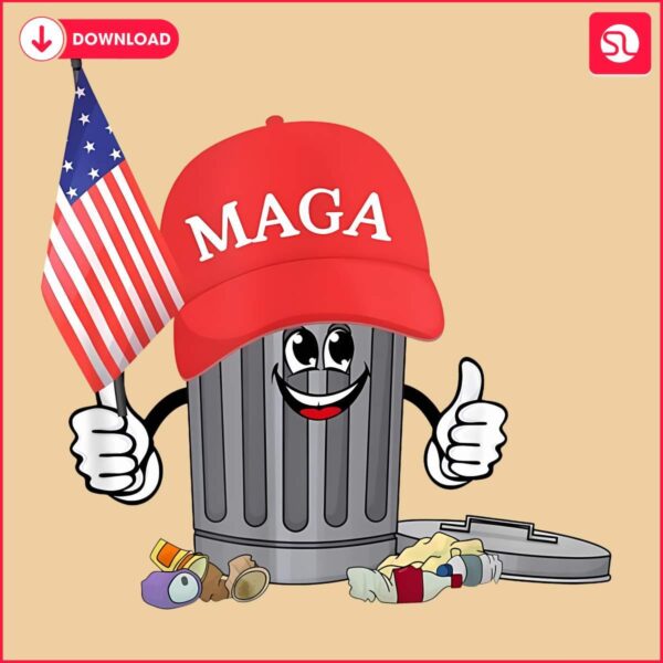 Hilarious Trump Garbage Cartoon MAGA PNG