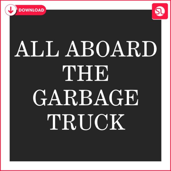 Join Trump 2024 on the Trash Truck SVG