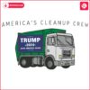 USA CleanUp Team Trump Trash Truck SVG