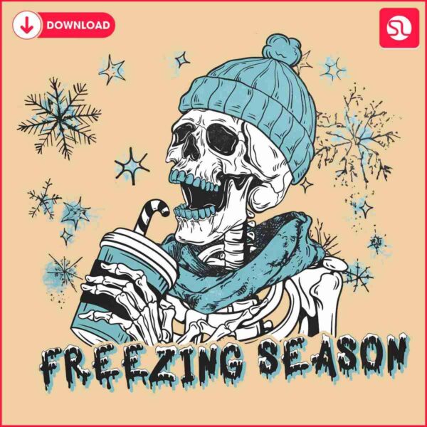 Festive Winter SVG Retro Skeleton in Comfort Colors