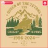 Retro Tetons Grizzly Bear 399 Queen SVG