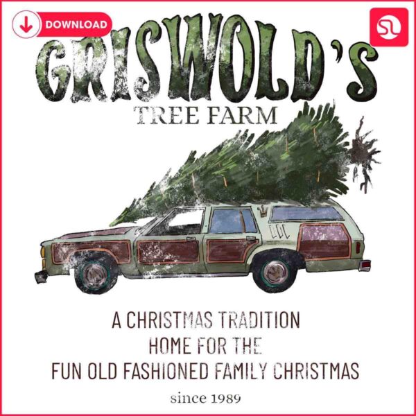 Vintage Christmas Vacation Movie Griswolds Tree Farm PNG