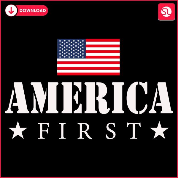 USA Flag America First 2024 SVG