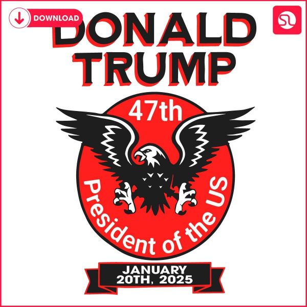 Trumps 47th President Eagle USA SVG