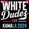 Vintage Caucasian Males Backing Kamala Harris 2024 SVG