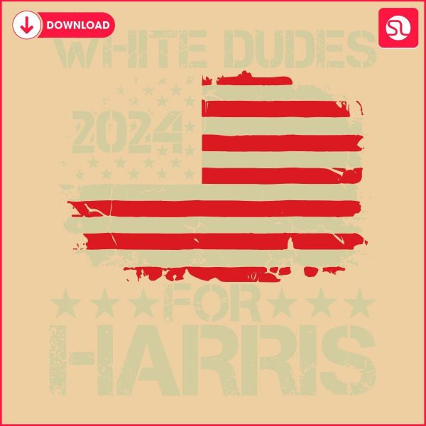 Classic Men Backing Harris 2024 Election USA Flag SVG