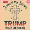 Jesus Saves Trump Leads SVG