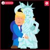 Playful Trump Liberty Grab AntiTrump PNG