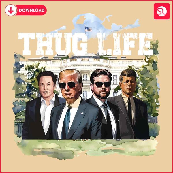 Trump Thug Life White House SVG