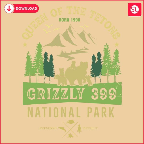 Explore Grizzly 399 at Tetons National Park Preserve SVG