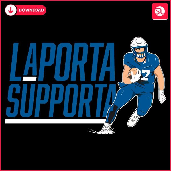 Get Detroit Lions Sam Laporta Supporta SVG