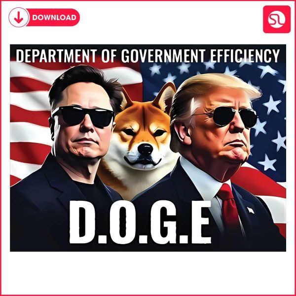 Optimizing Government Efficiency with Trump Musk Doge PNG