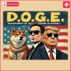 Streamline Government with Elon Musk Trump Doge PNG