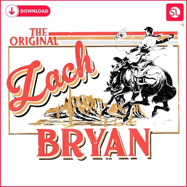 Vintage 90s Zach Bryant Country Music PNG