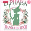 Floral Elphaba PNG Wicked Movies Change for Good