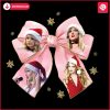 Festive Glitter Bow Santa Hat PNG for Taylor Swift Fans