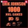 Erik Johnson 1000 Nhl Games SVG