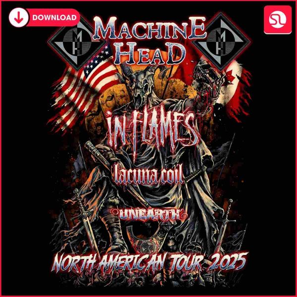 Machine Head In Flames North American Tour 2025 PNG