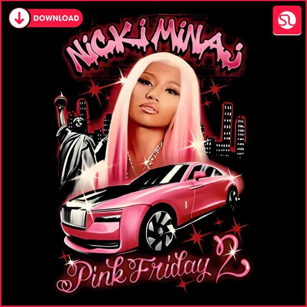 Nicki Minaj Pink Friday 2 World Tour Airbrush PNG