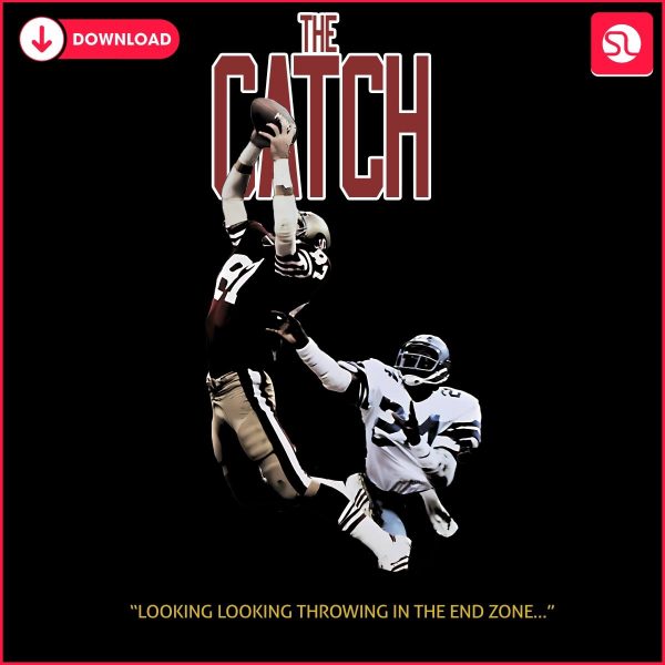 Dwight Clarks Iconic Catch SF 49ers Football PNG