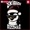 Gen Alpha Slang Christmas Penguin PNG Skibidi Rizzmas