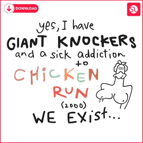 Hilarious Chicken Run Memes PNG Giant Knockers Edition