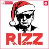 Santa Hat PNG Trump Rizz for the Season