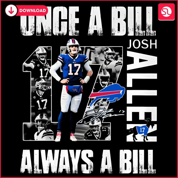 Josh Allen Forever Loyal with Bills PNG