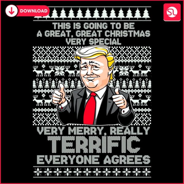 Hilarious TrumpThemed Merry Christmas SVG A Great Surprise