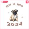 Best In Show 2024 Vito The Pug PNG