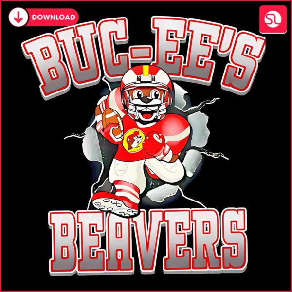 Buc Ees Beavers Football Logo Mascot PNG