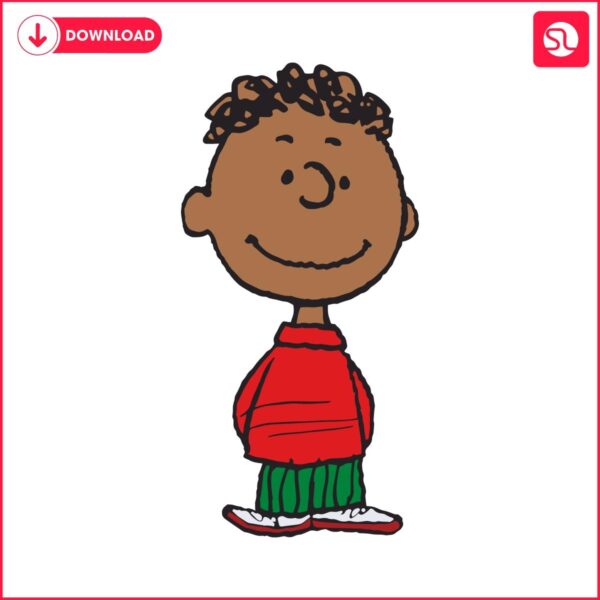 Peanuts Franklin Holiday Sweater PNG