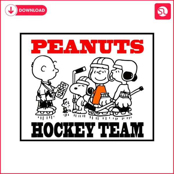 Peanuts Snoopy And Friends Hockey Team SVG