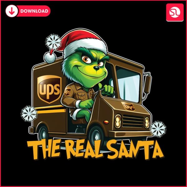 The Real Santa Funny Christmas Carrier Grinch PNG