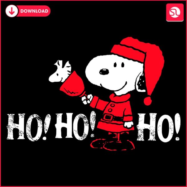 Snoopys Santa Suit A Peanuts Christmas Ho Ho Ho in SVG