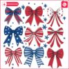 Charming SVG of Red White and Blue Bows