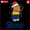 Relaxed Dudes LA Rams Christmas Football SVG Delight