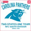 Carolina Panthers Unity in SVG Two States One Team