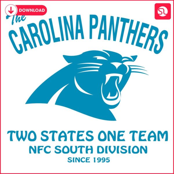 Carolina Panthers Unity in SVG Two States One Team