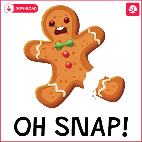 Gingerbread Cookie Christmas Cake SVG Oh Snap Design