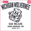 Go Blue Vintage Michigan Wolverines Football SVG Design