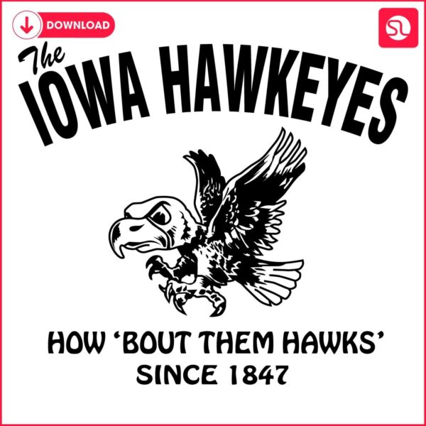 Hawkeyes Pride How Bout Them Hawks SVG Design