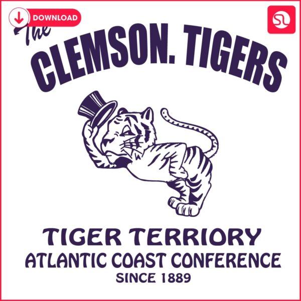 Retro Clemson Tigers SVG Enter Tiger Territory